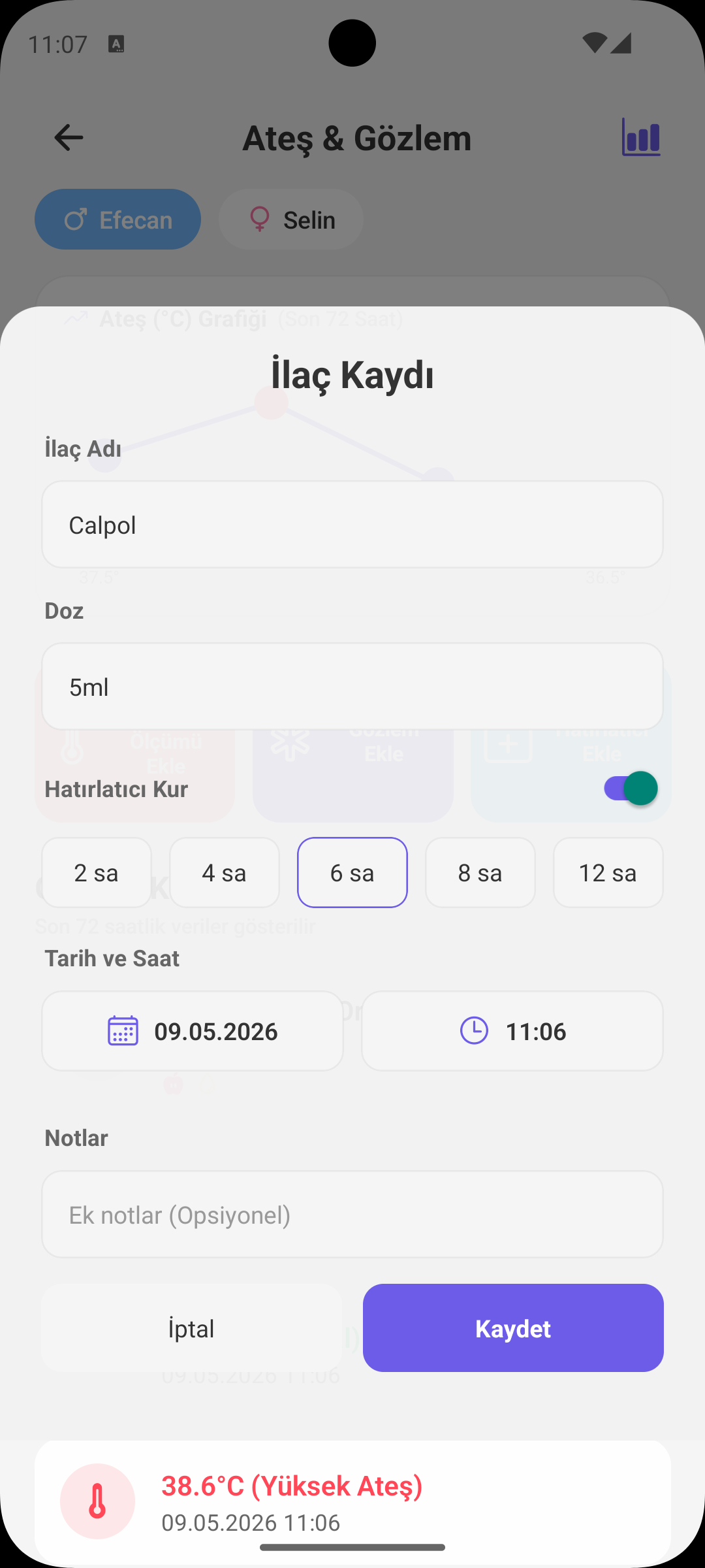 Süt Stoğu ekranı